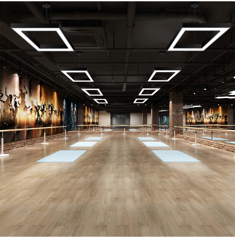 银枪 长条灯led长方形吊灯办公室长条灯超亮店铺大厅商场展厅灯工程