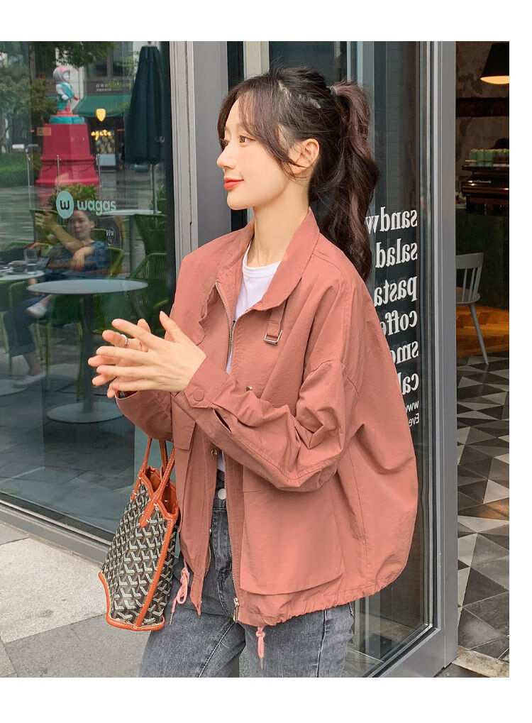 上市时间:2021年春季领型:立领风格:简约衣门襟:拉链流行元素:拉链