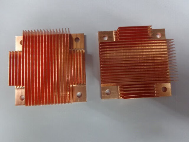 定制铜散热片各种大小尺寸纯铜 芯片散热器电子元件散热器 25*25*7mm