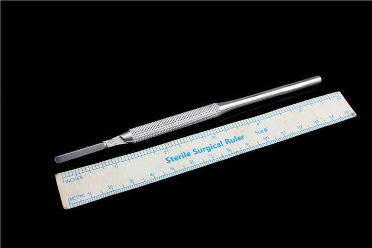 牙科材料医用手术刀柄刀架圆型圆形园柄手术刀加长3号刀柄口腔齿科