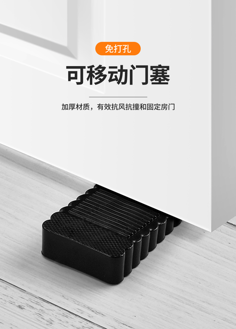 劲诚撞门塞门挡器门阻安全塑料橡胶硅胶顶房门固定器定位家用楔子门塞