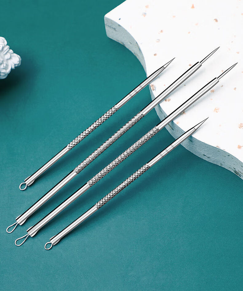 直发】【挤痘】暗疮针粉刺针全套挤痘痘黑头排针美容院专用美容针古莎