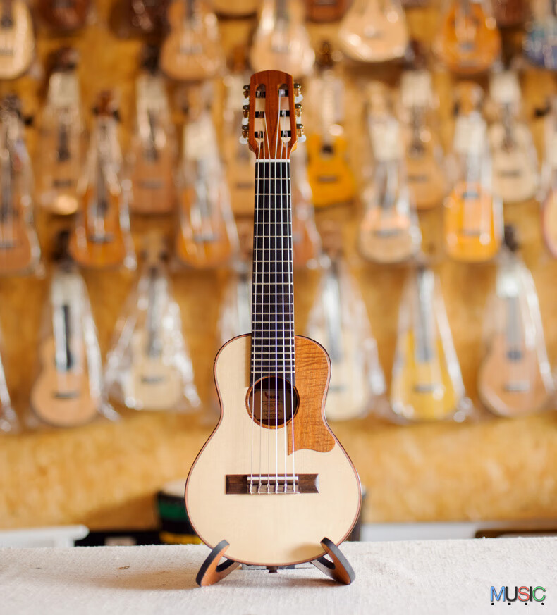 kahiko吉他丽丽手工全单云杉koa电箱款26寸六弦小吉他里里定制款定制