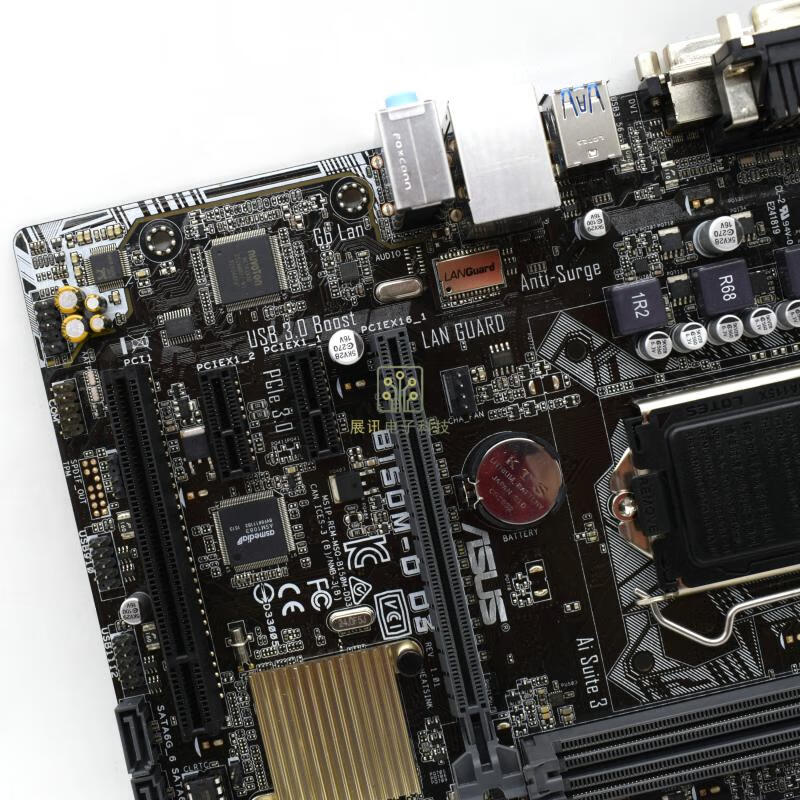 华硕h110m-d d3/c/a/k/h170/b150-plus d3/m2 pci主板1151针 红色