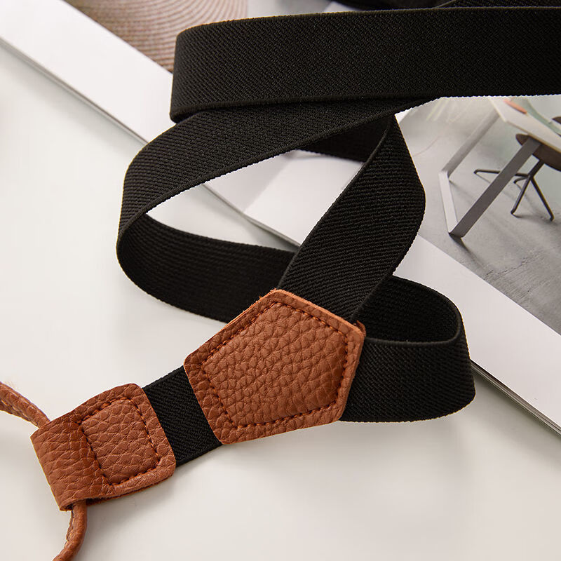 以舟儿童背带夹男女宝宝儿童背带夹小孩夹裤子的松紧背带拼皮掉弹力