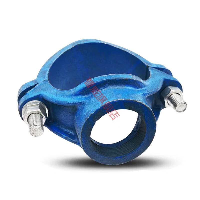 铸铁两合分水卡子抱箍三通dn5025抢修分水器管道开孔堵漏补漏dn100502