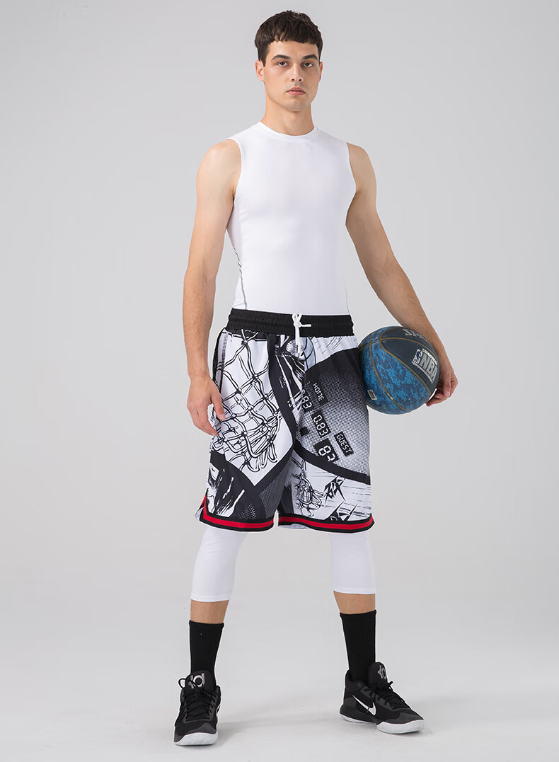 冬训体育生装备 篮球紧身裤七分五分高弹力速干健身训练运动打底男女