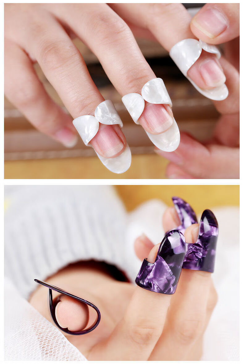 吉他指甲拇指食指拨片套吉他指套赛璐璐耐磨指弹扫弦吉他乐器配件 象