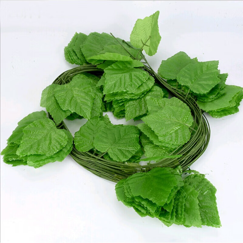 京选推荐仿真花仿真叶子藤条葡萄叶藤条吊顶装饰花藤蔓假树叶绿植塑料