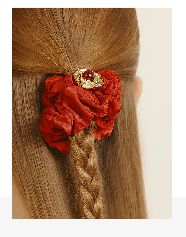 【shes发饰品发圈】shes茜子发饰 凡尔赛之梦 复古宫廷大肠发圈 女士