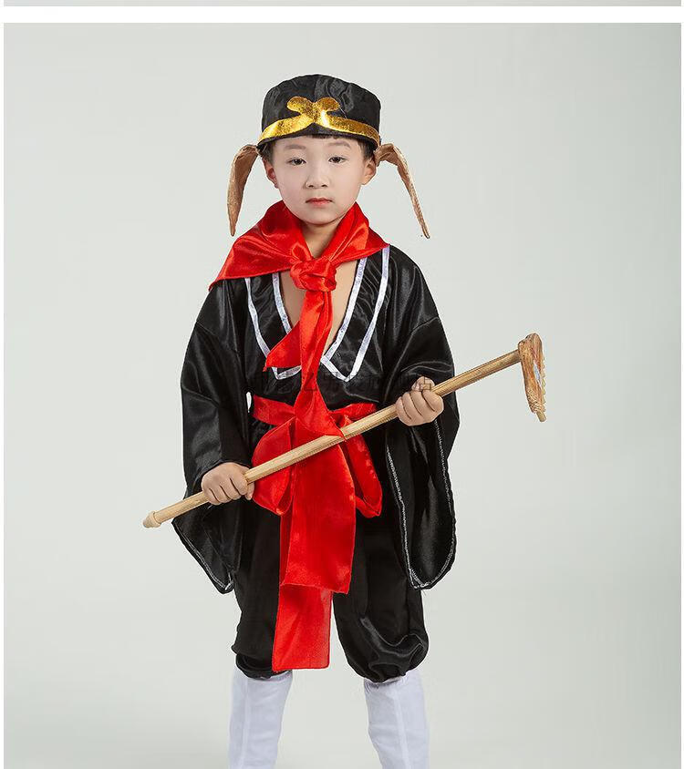 西游记师徒四人服装套儿童唐僧表演服孙悟空猪八戒沙僧表演出服z唐僧