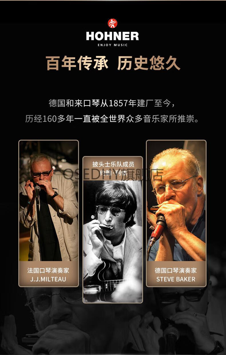 和莱gmhohner和来goldenmelody十孔10口琴gm布鲁斯蓝调口琴g调