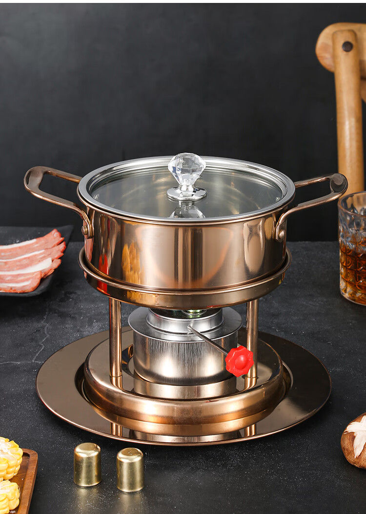 花栏自助小火锅单人小火锅自助火锅充气火锅单人家用锅具宿舍用炉涮锅