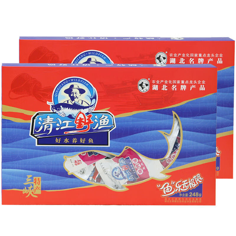 湖北特产 土老憨清江野渔礼盒装小鱼仔鱼干湖北宜昌三峡特产零食248g