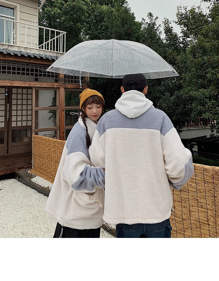 歌顿苏威(特价)时代少年团宋亚轩同款衣服羊羔绒毛外套情侣装宽松秋冬