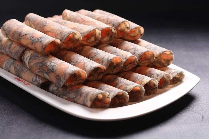 5折乌鸡卷涮肉卷经典涮肉鸡肉卷家庭聚餐火锅食材三斤装美味乌鸡卷