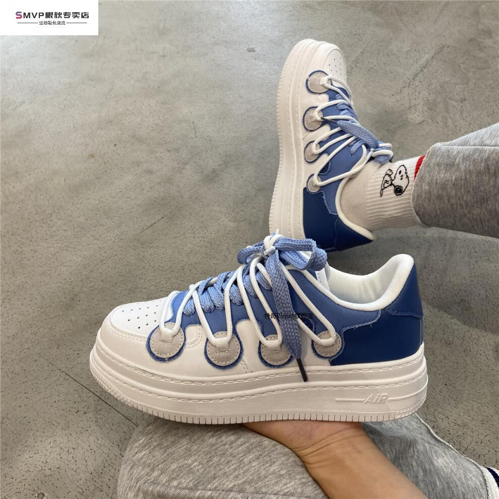 bape潮牌aape香港ins学院风原创设计感双层底运动鞋男女秋冬情侣小众