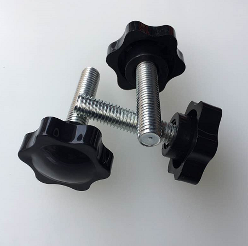 梅花手柄螺丝星型六角把手塑料胶头手拧螺丝调节旋扭螺栓m4m5m6m825