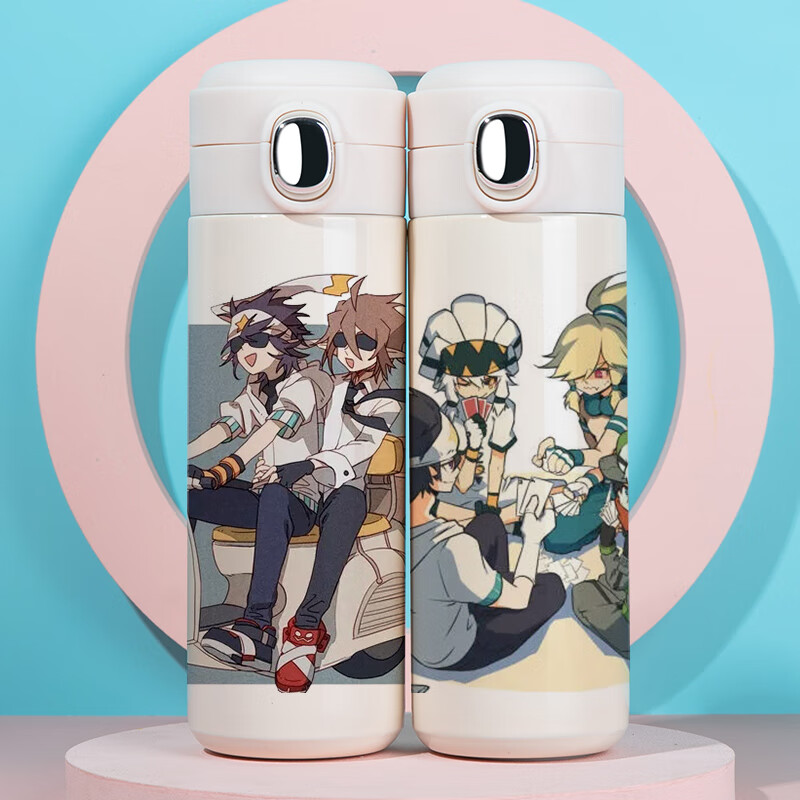 凹凸世界动漫安迷修雷狮周边学生水杯二次元智能不锈钢保温杯男女冬天