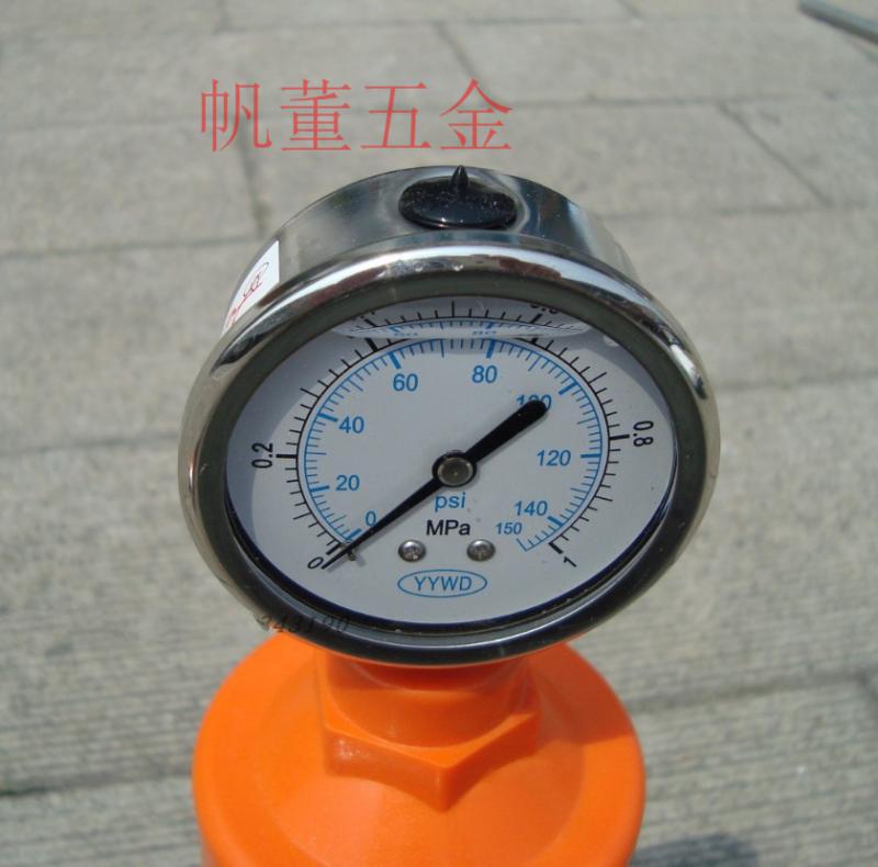 定制upvc 脉动 脉冲阻尼器 脉动缓冲器 缓冲罐 容积式带隔膜压力表 dn