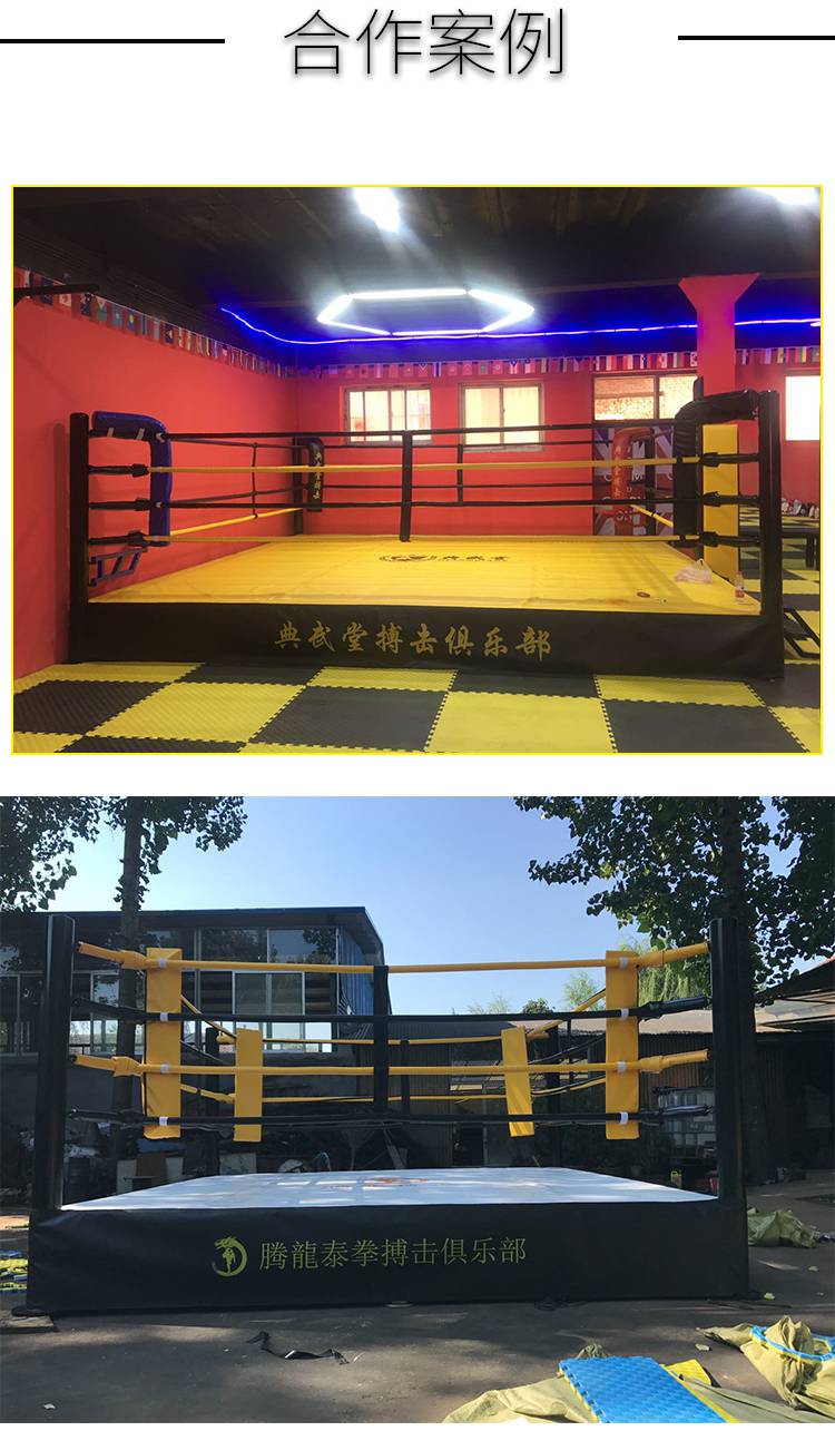 搏击擂台拳击台散打mma搏击标准比赛专业拳击擂台八角笼拳台落地台式