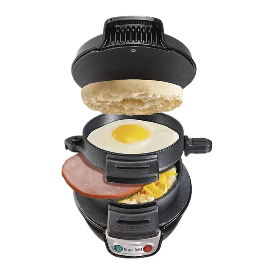 汉美驰hamiltonbeach25477早餐机三明治面包学生上班族营养快餐机操作