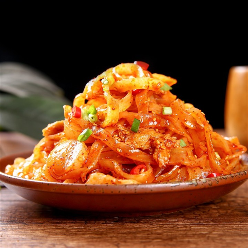 陕西特产老乔擀面皮 西安正宗特产餐方便速食小吃 300g*16包【图片