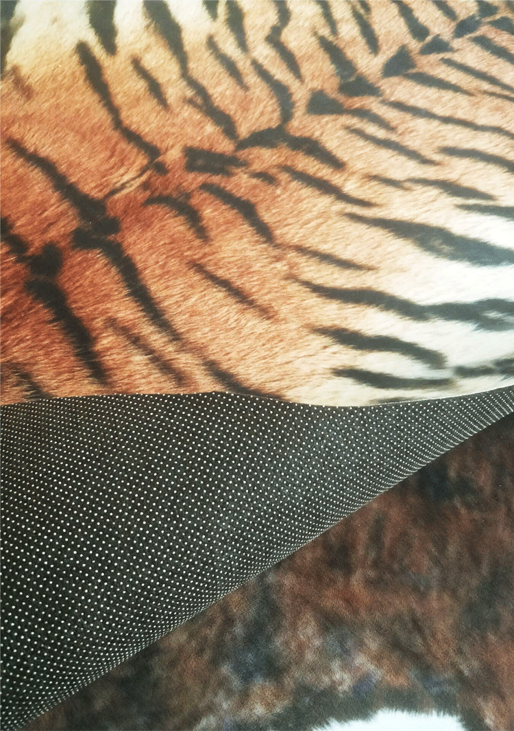 仿真虎皮地毯仿动物皮地毯仿真老虎皮牛皮奶牛斑马皮地毯整张豹纹房间