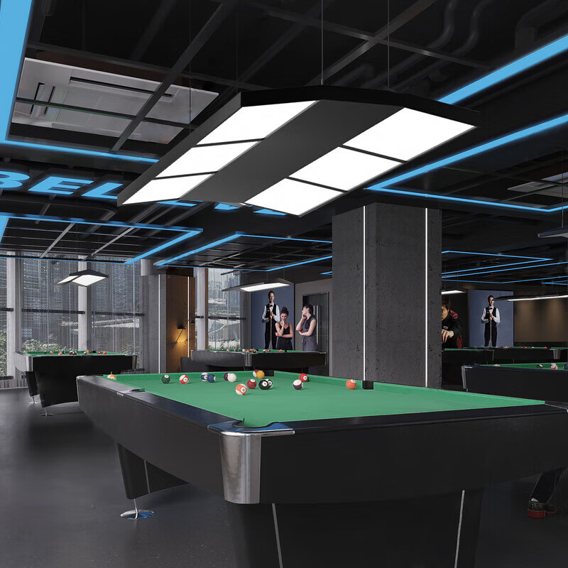 台球灯吊灯桌球室吊灯台球厅斯诺克桌球灯台球室氛围灯具 led美式小台