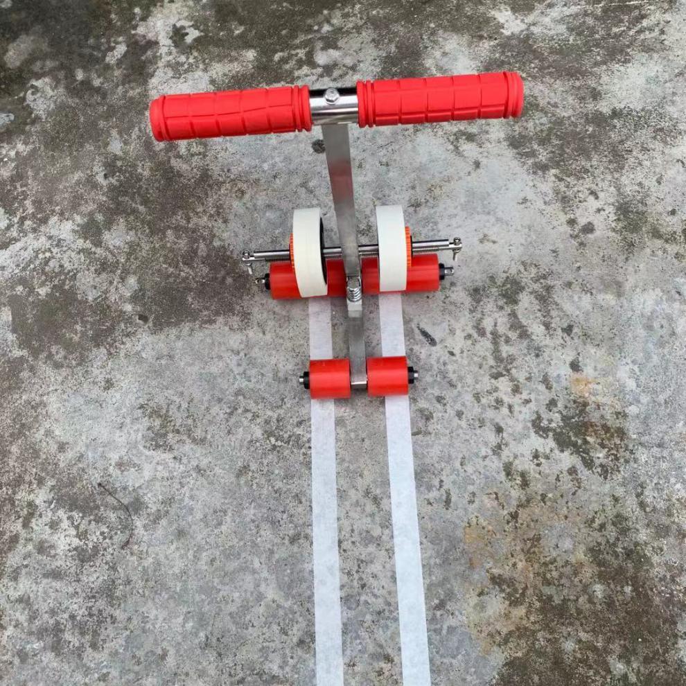 胶带划线神器美纹纸粘贴器篮球场画线机停车位羽毛球场划线工具 画圆