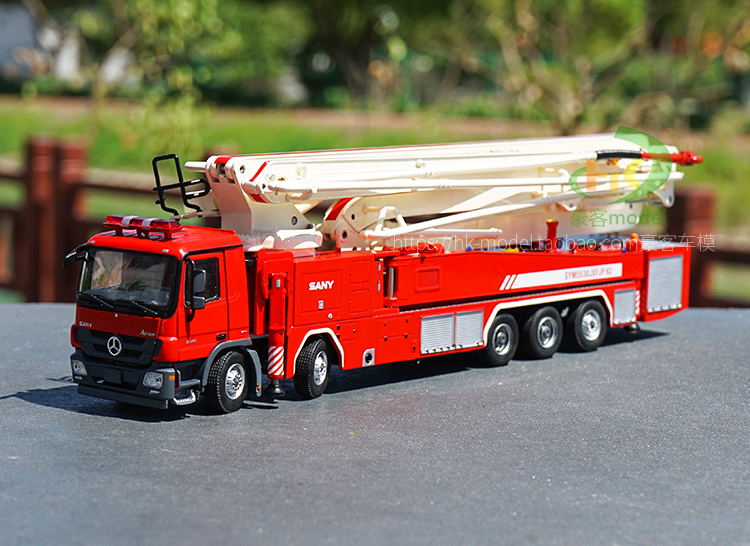 150原厂三一消防车62米大跨度举高喷射登高平台车机场消防车模型奥什