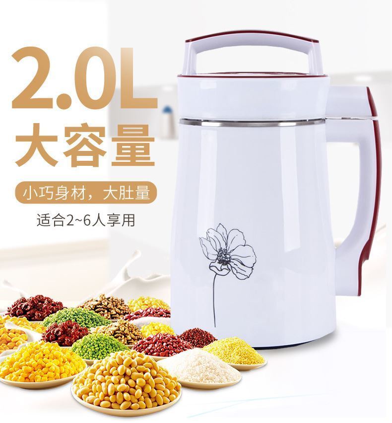 打浆机家用小型豆腐豆浆机渣浆分离生磨打五谷杂粮多功能营养料理自动
