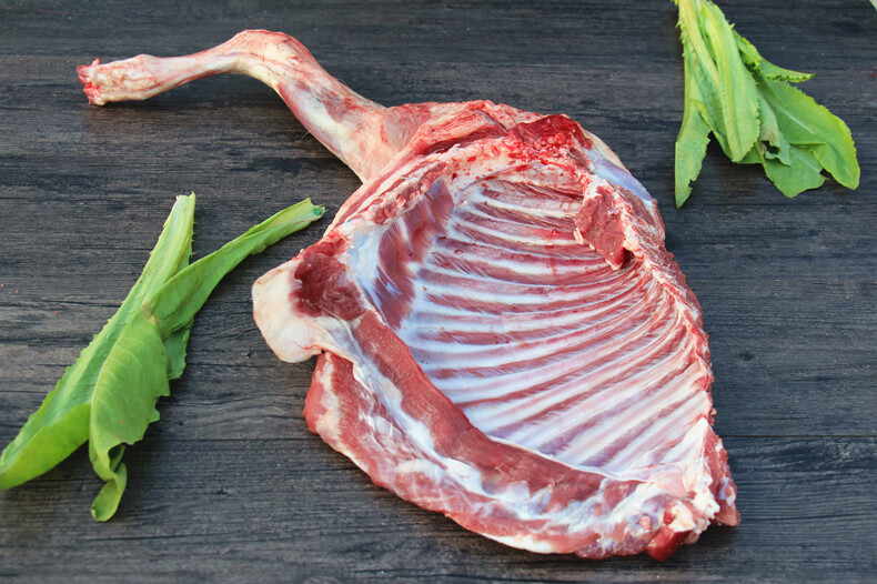 羊肉新鲜无皮羊腿羊前腿整只带骨羊后腿羊排烧烤羊腿生鲜惟纳德羊后腿