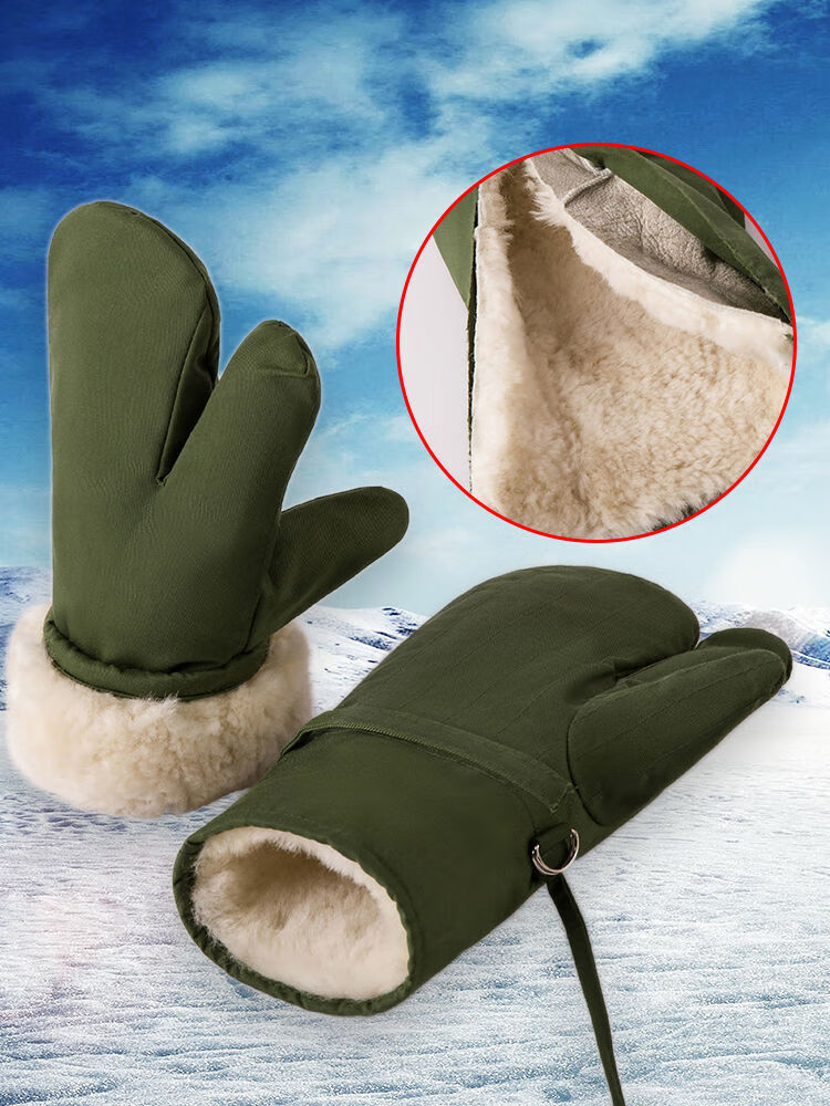 闷子两指纯仿羊毛手套【图片 价格 品牌 报价】-京东