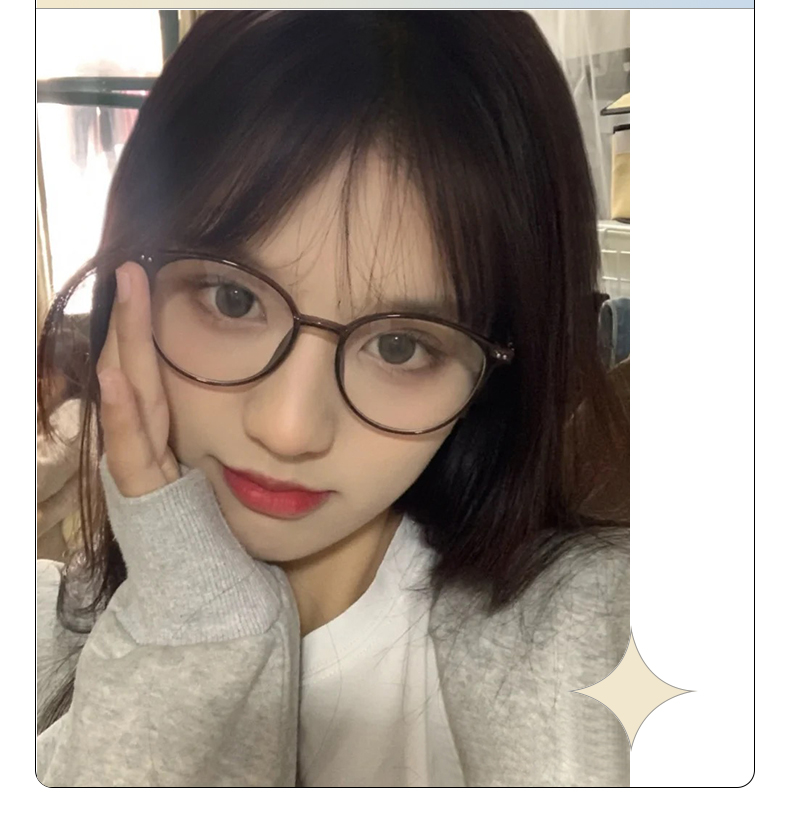 franzliszt眼镜近视轻冷茶色防蓝光男女可配有度数大脸显瘦素颜神器