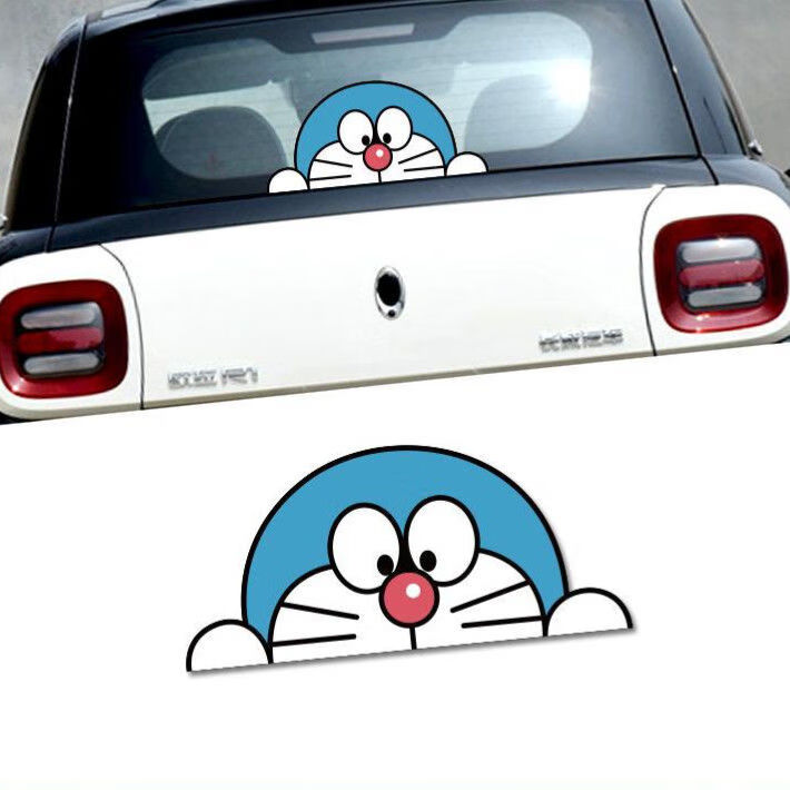 ev后窗玻璃车贴欧拉黑猫卡通动漫改装贴奇瑞eq1 天使降临款35*20cm