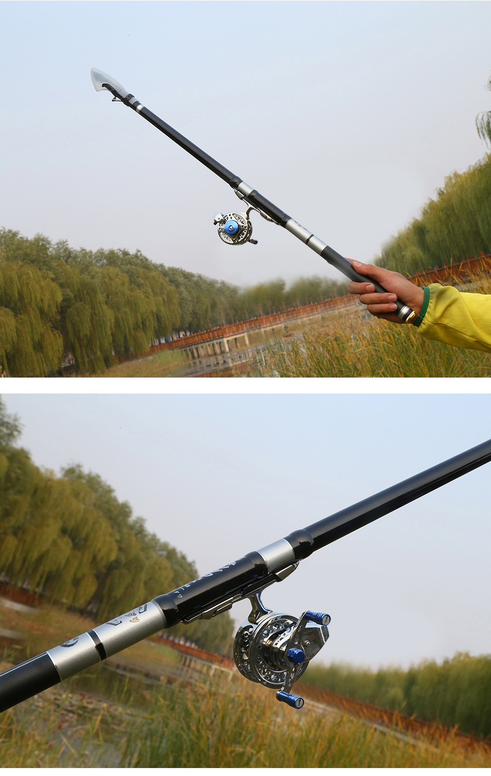 2022新款 鑫达瓦鱼竿19调鑫达瓦不剪线前打竿超轻超硬鱼竿定位鱼竿