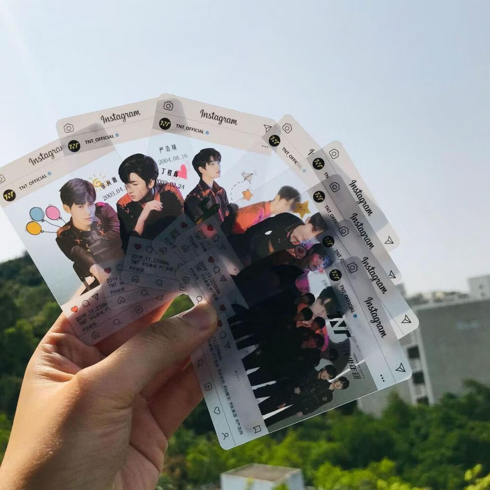 tnt时代少年团周边透卡 小卡 宋亚轩刘耀文同款ins收藏卡片8张/套 b