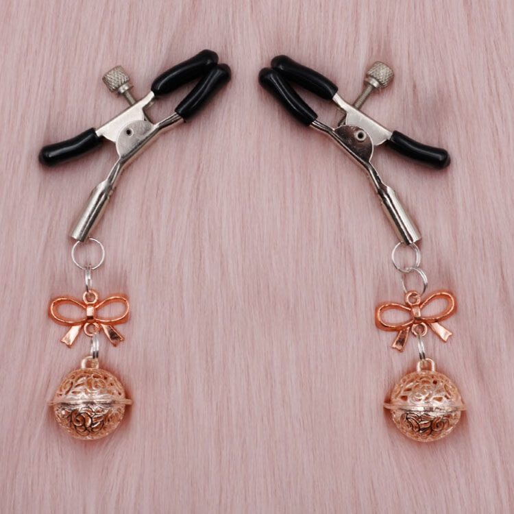 sm情趣乳夹夹刺激铃铛另类玩具捆绑女用器具 可爱猫咪乳夹【粉色】