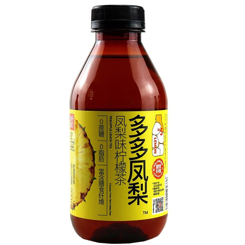 果子熟了东方制造多多满柠纤维凤梨果汁柠檬茶饮料多多凤梨4瓶500ml
