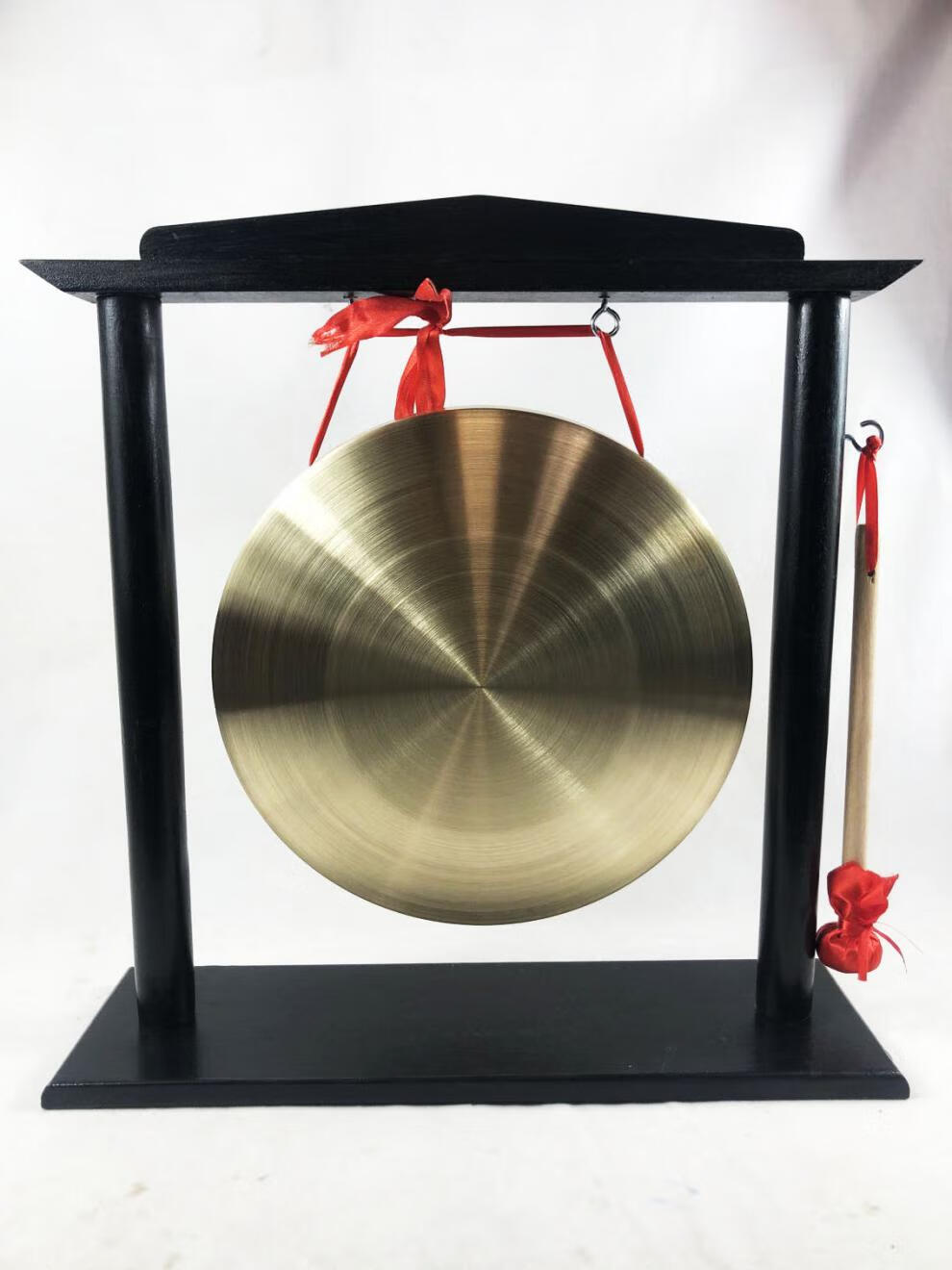 铜锣纯铜带架铜锣转运吉祥铜锣锣鼓镲开道锣防汛预警锣风水乐器带架