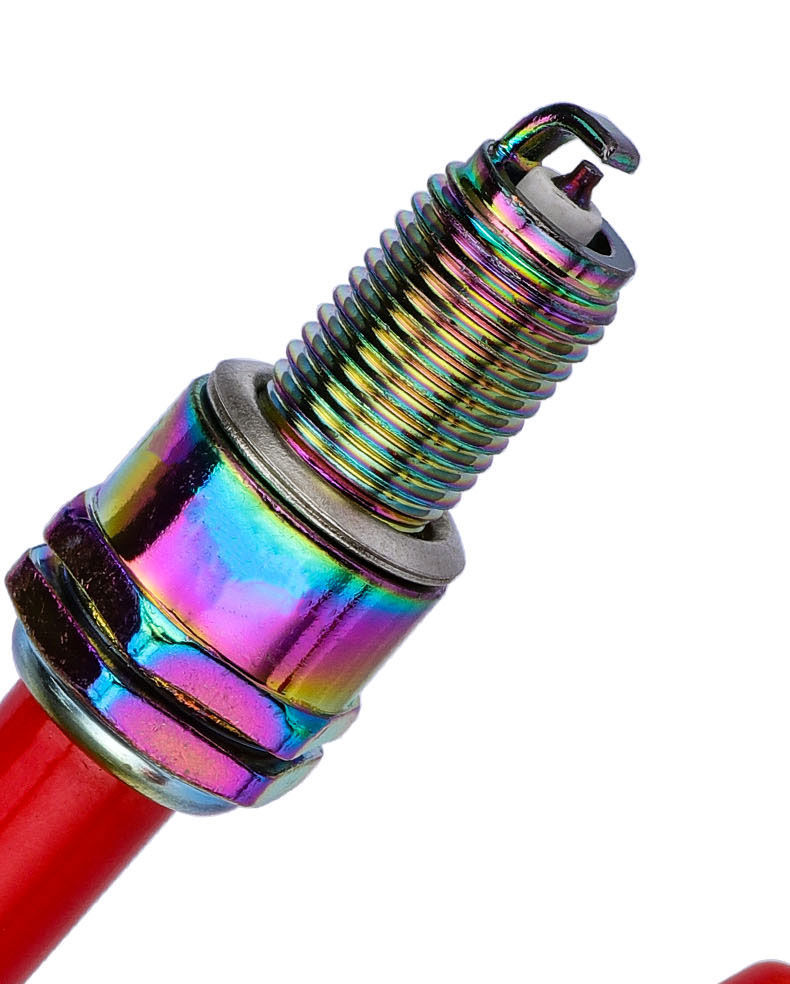 火花塞踏板车弯梁车三轮车配件d8tc125150a7tc11070彩金红陶瓷送加厚