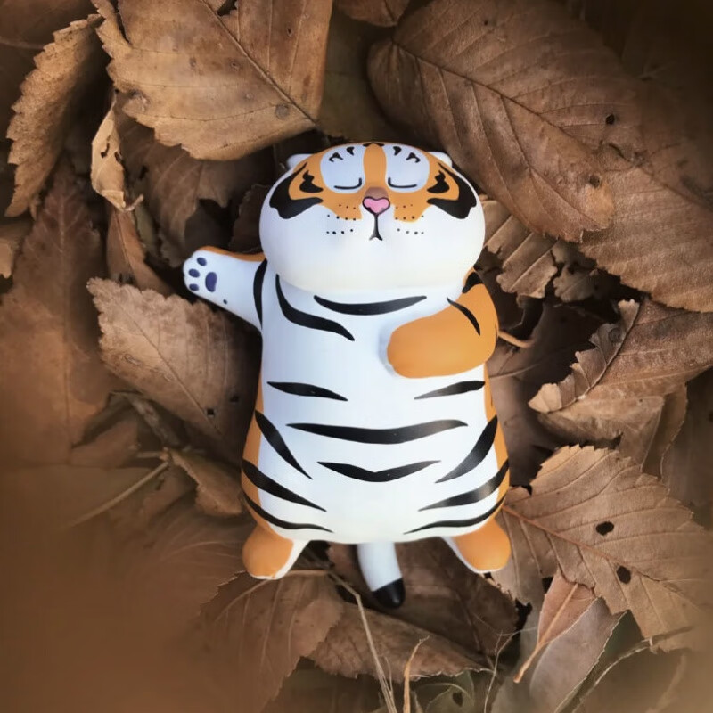 空想造物不二马大叔胖虎盲盒老虎表情包礼物公仔动物摆件整盒内含8只
