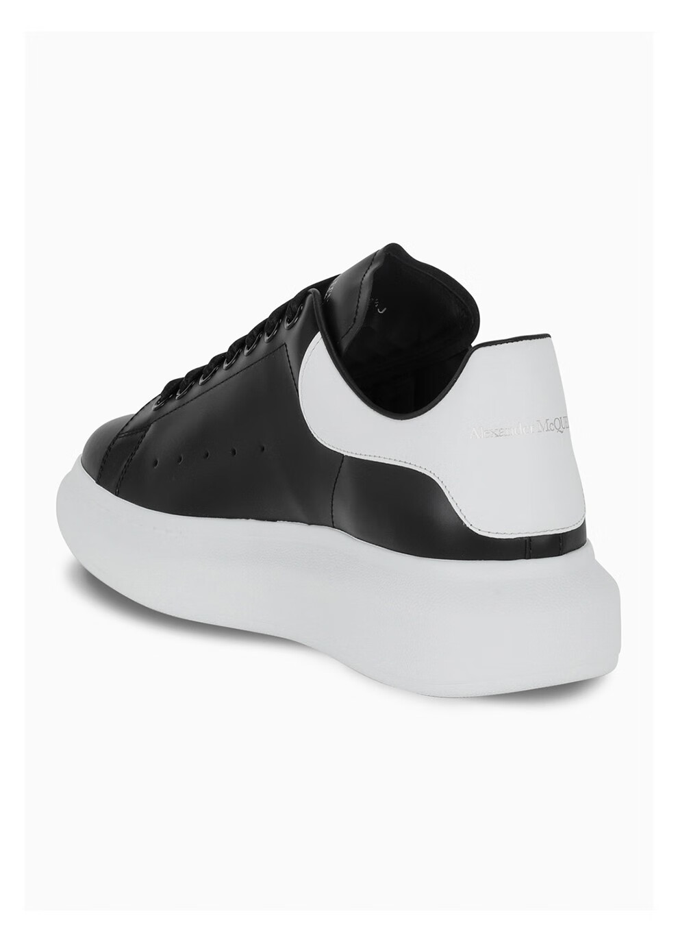 alexander mcqueen 麦昆新款男鞋 男士牛皮撞色系带平底休闲运动鞋
