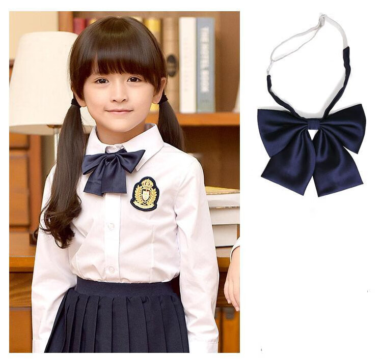 新品蝴蝶结园服配饰领结女童装韩版儿童小学生班服免打班服领花校服