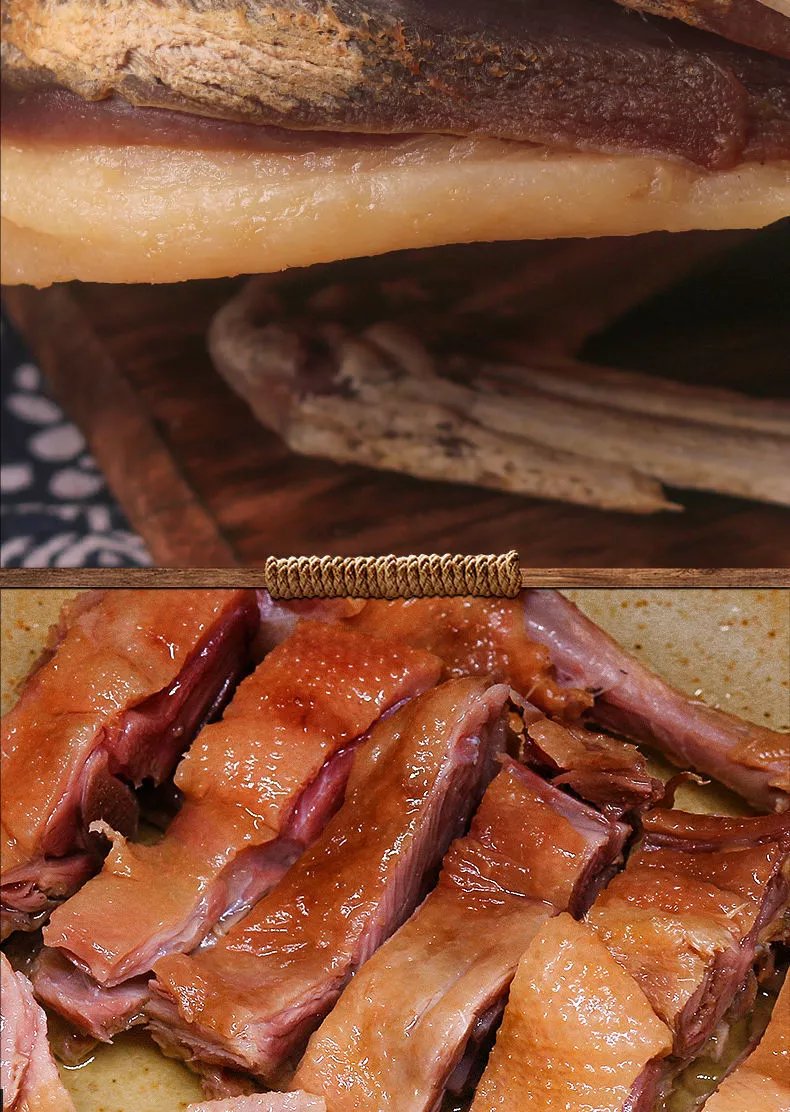 安徽特色农家散养腊味咸鸭手工腌制整只咸鸭肉自晒板鸭腊肉礼盒装量腹