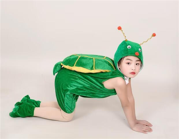 咚憬童话剧龟兔赛跑演出服小乌龟小兔表演服幼儿小乌龟动物表演服2022