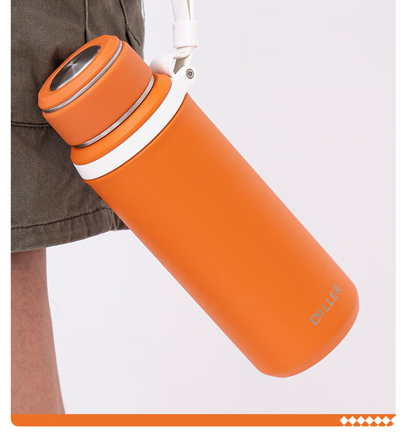 ど特百惠商场同款cica保温杯男款大容量女士高档便携不锈钢保冷水杯泡