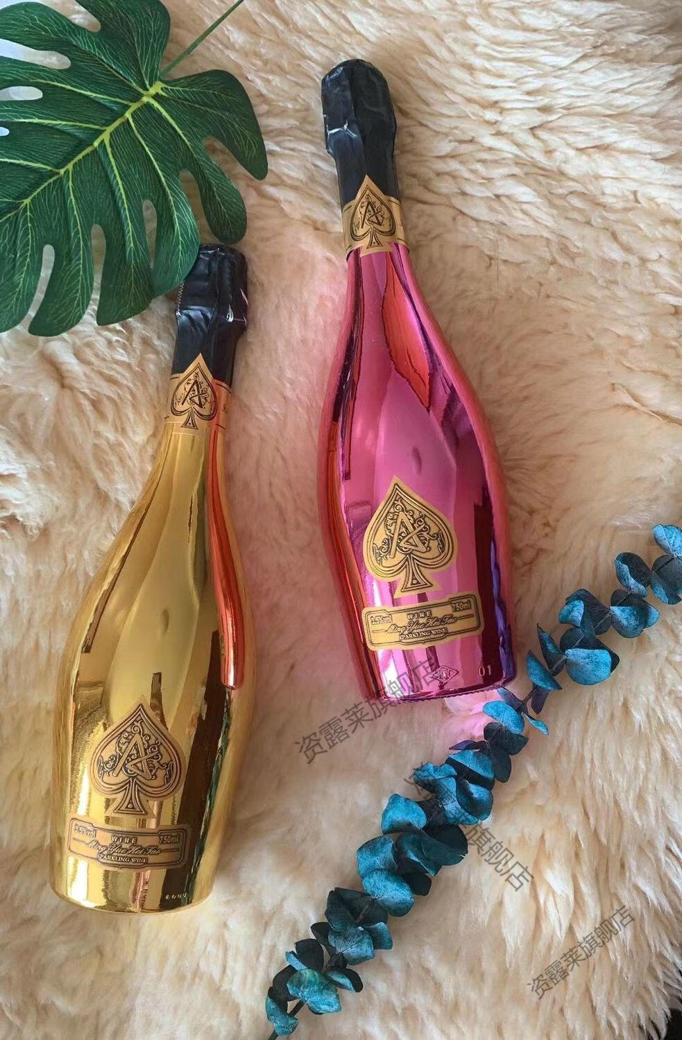 网红黑桃a起泡酒a香槟黄金版神龙套ktv夜店酒吧 黑桃土豪金(单只)