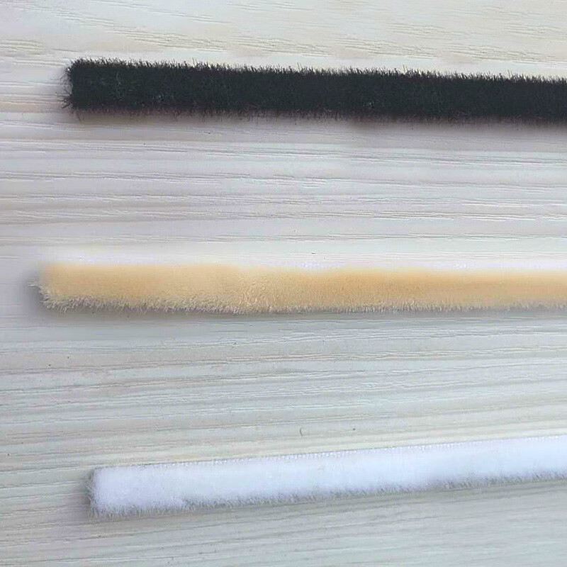 衣柜移门防撞条门窗密封毛条壁柜推拉门自粘防尘条 银灰色5米 宽9厚5